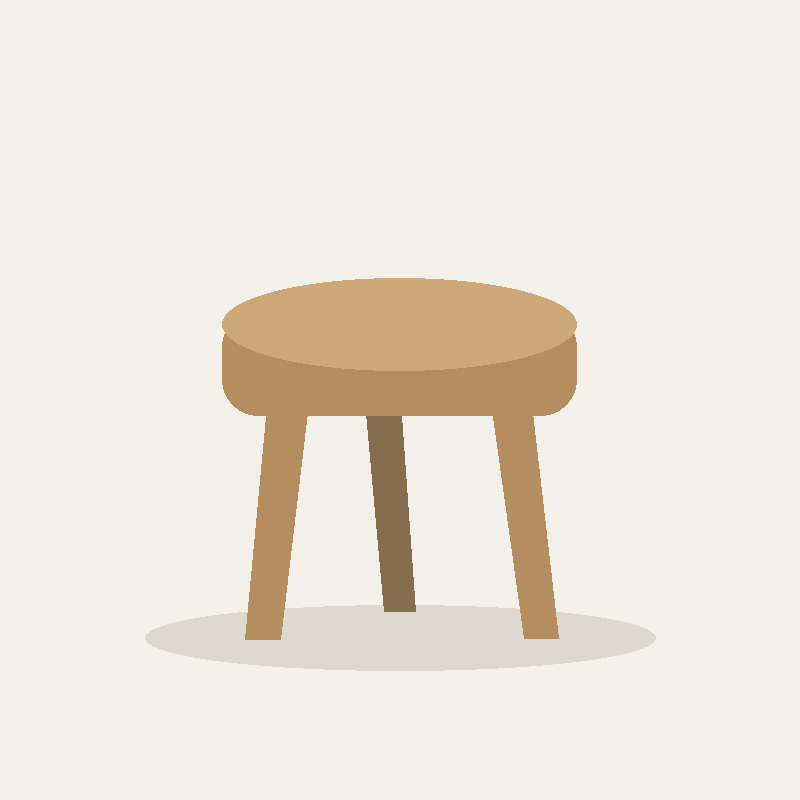 studio stool sandbox illustration